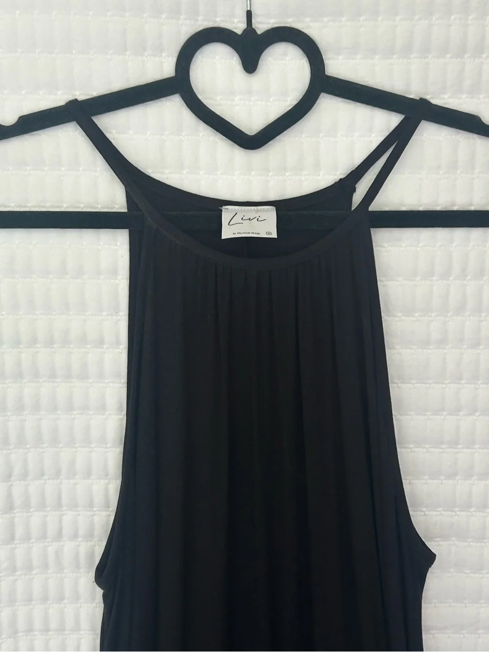Livi by Olivia Rae Black High-Neck High-Low Maxi Dress - Picture 3 of 9